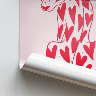 Kalpli Pembe Leopar Posteri