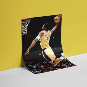 Kobe Bryant Smaç Basıyor Poster