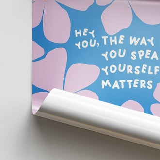 İllüstrasyon Hey You Posteri