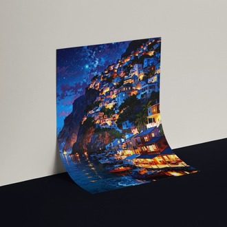 Santorini Çizim Poster