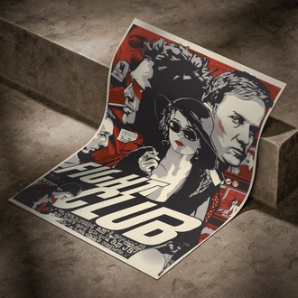 Fight Club Film Afiş Tasarımı Poster