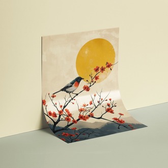 Minik Kuş ve Sakura Posteri