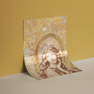 Işıltılı Bir Tarot Kartı Poster