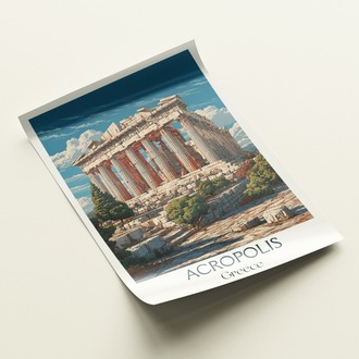 Acropolis Çizim Poster