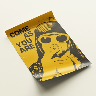 Come As You Are Kurt Cobain Posteri