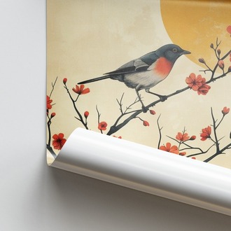 Minik Kuş ve Sakura Posteri