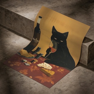 İllüstrasyon Kedi Posteri