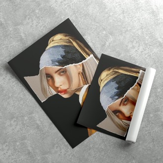 İnci Küpeli Kız ve Billie Eilish Posteri