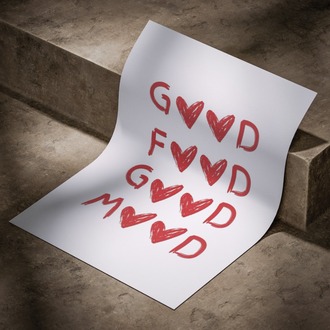 Good Food Good Mood Poster