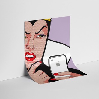 Apple Pop Art Kadın Posteri