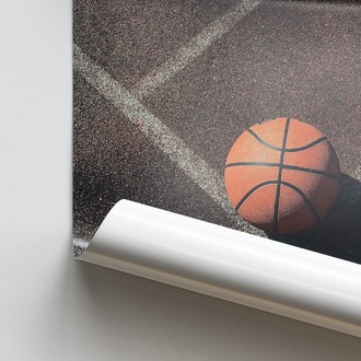 Basket Sahası ve Basket Topu Posteri