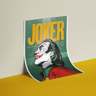 Çizim Retro Joker Filmi Posteri