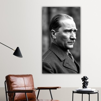 Siyah Beyaz Atatürk Posteri