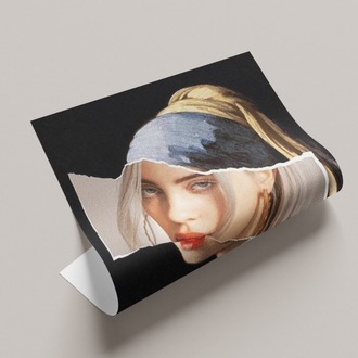 İnci Küpeli Kız ve Billie Eilish Posteri