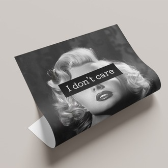 Marilyn Monroe Don't Care Poster