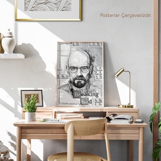 Walter White Karakalem Poster