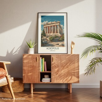 Acropolis Çizim Poster