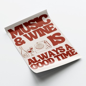 Music&Wine Poster