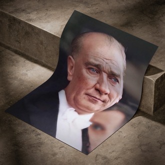 Kongrede Atatürk Posteri