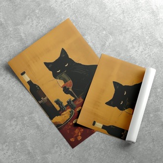 İllüstrasyon Kedi Posteri
