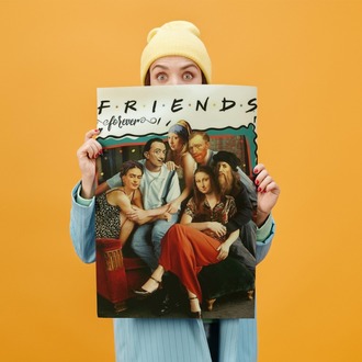 Friends Vintage Çizim Poster