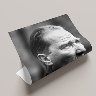 Siyah Beyaz Atatürk Posteri