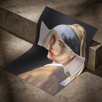 İnci Küpeli Kız ve Billie Eilish Posteri