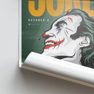 Çizim Retro Joker Filmi Posteri