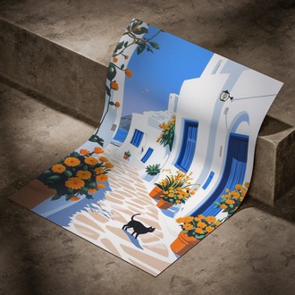 Çizim Bodrum Evleri Posteri