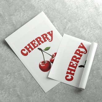 Cherry Vintage Poster