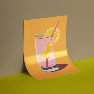 Limonlu Kokteyl Poster