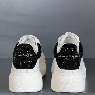 Alexander McQueen Beyaz-Siyah Taşlı