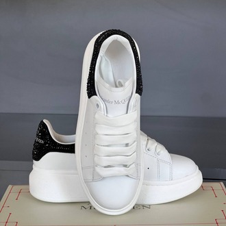 Alexander McQueen Beyaz-Siyah Taşlı