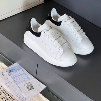 Alexander McQueen Beyaz-Siyah Taşlı