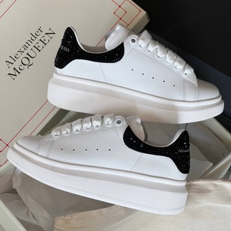 Alexander McQueen Beyaz-Siyah Taşlı