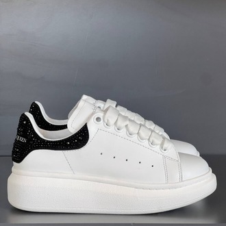 Alexander McQueen Beyaz-Siyah Taşlı