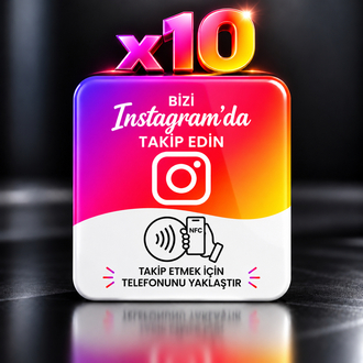 10'lu Instagram NFC Kartı