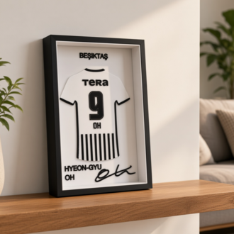 Oh Hyeon-gyu - Beşiktaş JK - İmzalı Forma Çerçevesi