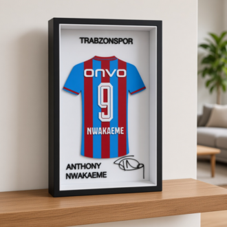 Anthony Nwakaeme - Trabzonspor - İmzalı Forma Çerçevesi
