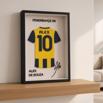Alex de Souza - Fenerbahçe SK - İmzalı Forma Çerçevesi