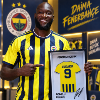 Romelu Lukaku - Fenerbahçe SK - İmzalı Forma Çerçevesi