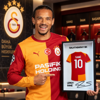 Osimhen, Leão, Sané, Barış Alper - Galatasaray Yıldızları 4’lü İmzalı Set