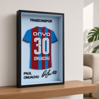 Paul Onuachu - Trabzonspor - İmzalı Forma Çerçevesi