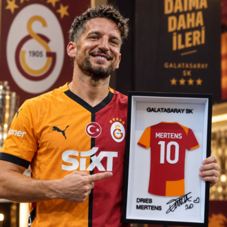 Dries Mertens - Galatasaray SK - İmzalı Forma Çerçevesi