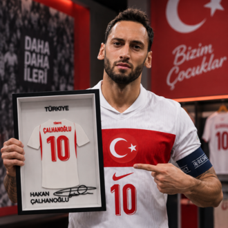 Hakan Çalhanoğlu - Türkiye Milli Takım - İmzalı Forma Çerçevesi