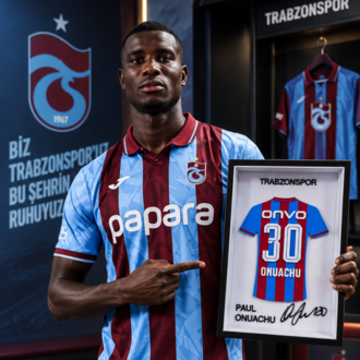 Paul Onuachu - Trabzonspor - İmzalı Forma Çerçevesi