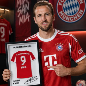 Harry Kane - FC Bayern Münih - İmzalı Forma Çerçevesi