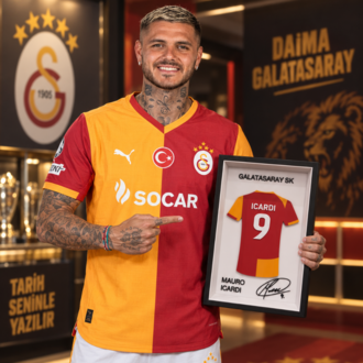 Mauro Icardi - Galatasaray SK - İmzalı Forma Çerçevesi