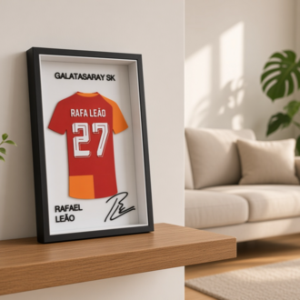 Rafael Leão - Galatasaray SK - İmzalı Forma Çerçevesi