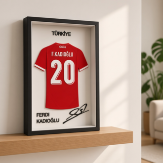 Ferdi Kadıoğlu - Türkiye Milli Takım - İmzalı Forma Çerçevesi